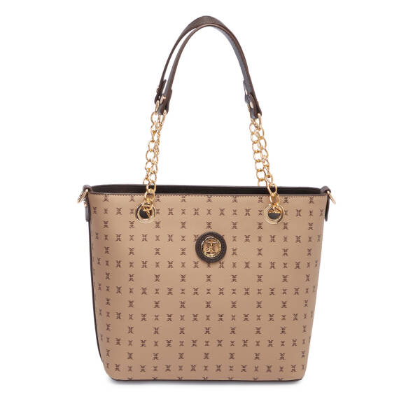 Kahverengi Print Kadın Omuz Çantası - S1WPR0000801-T2E - 1