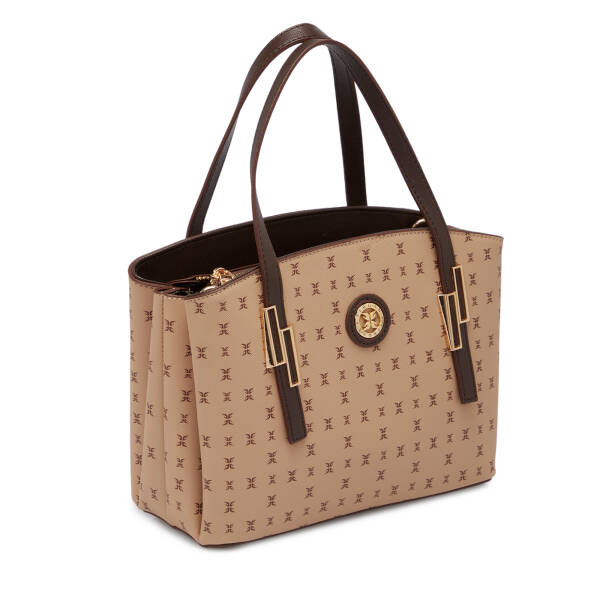 Kahverengi Print Kadın Omuz Çantası - S1WPR0000805-T2E - 2