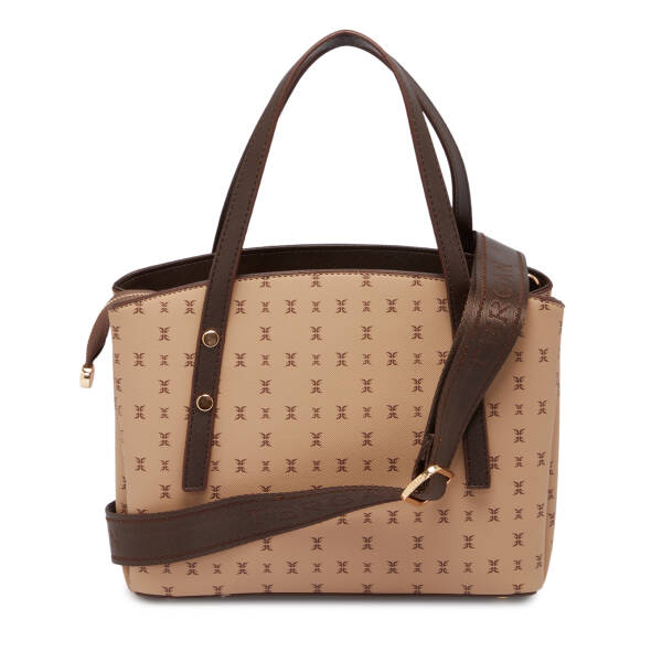 Kahverengi Print Kadın Omuz Çantası - S1WPR0000805-T2E - 3