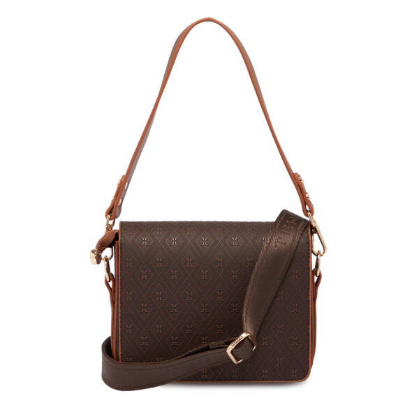 Kahverengi Print Kadın Omuz Çantası - S1WPR0000807-R1P - 3