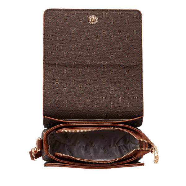 Kahverengi Print Kadın Omuz Çantası - S1WPR0000807-R1P - 4