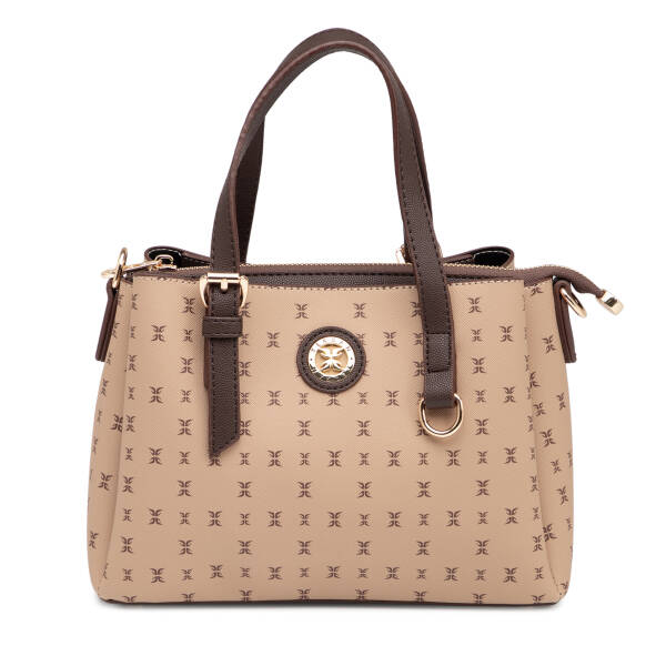 Kahverengi Print Kadın Omuz Çantası - S1WPR0000808-T2E - 1