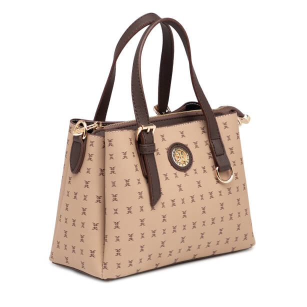 Kahverengi Print Kadın Omuz Çantası - S1WPR0000808-T2E - 2