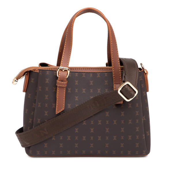 Kahverengi Print Kadın Omuz Çantası - S1WPR0000808-T4J - 3