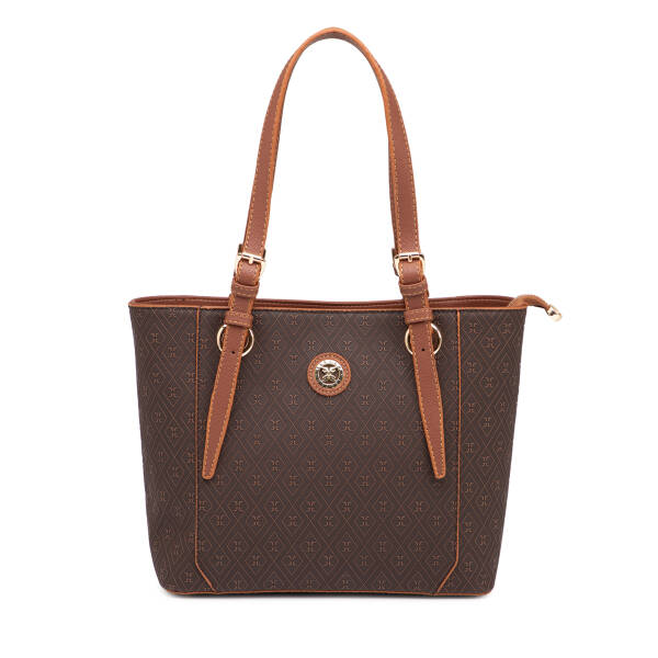 Kahverengi Print Kadın Omuz Çantası - S1WPR0000809-R9C - 1