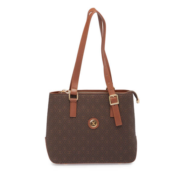 Kahverengi Print Kadın Omuz Çantası - S24K1PR09155-R1P - 1