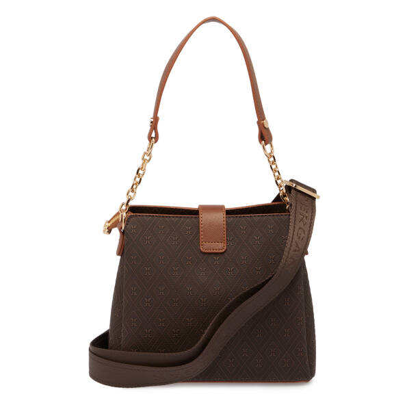 Kahverengi Print Kadın Omuz Çantası - S25K1PR09178-R9C - 3