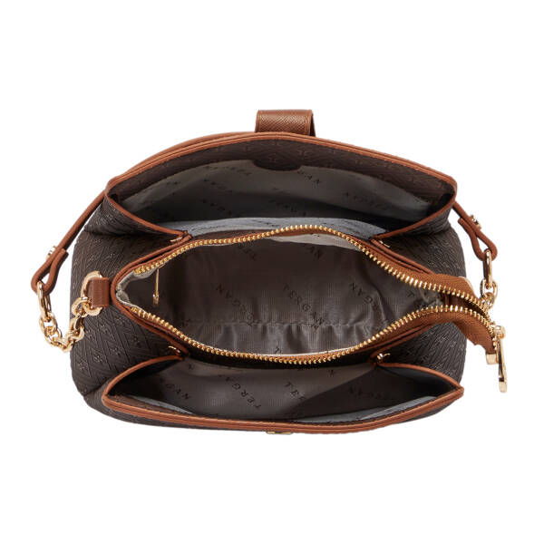 Kahverengi Print Kadın Omuz Çantası - S25K1PR09178-R9C - 4