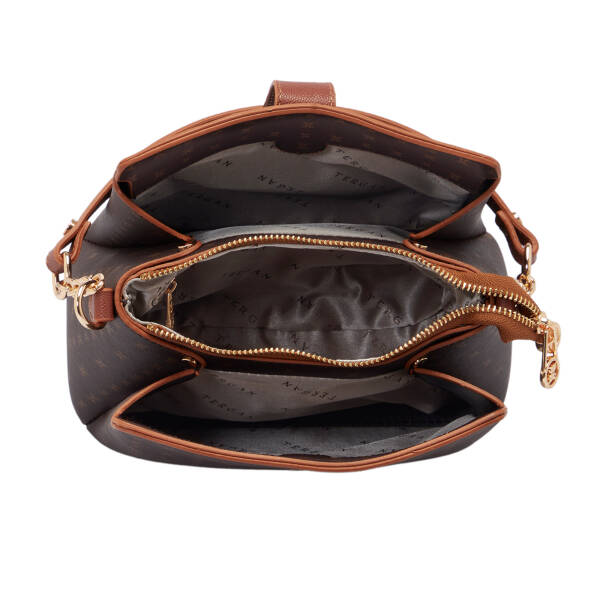 Kahverengi Print Kadın Omuz Çantası - S25K1PR09178-T4J - 4