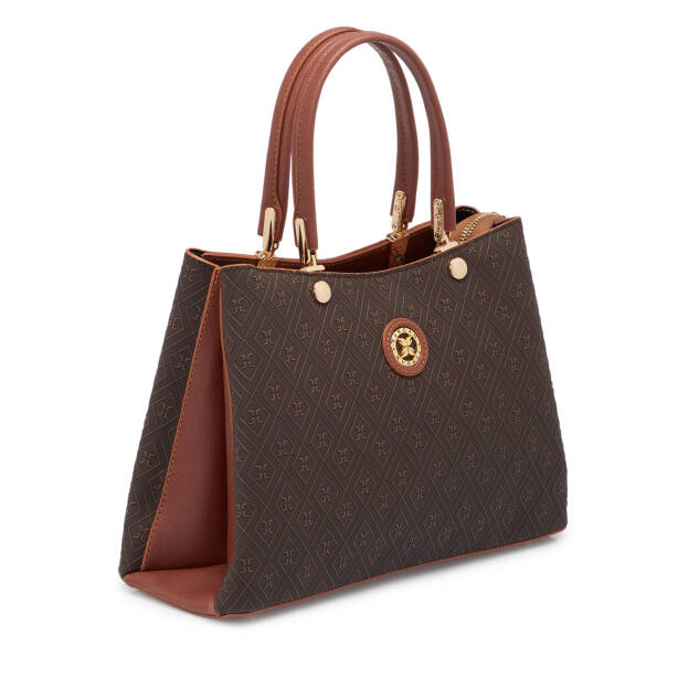 Kahverengi Print Kadın Omuz Çantası - S25K1PR09185-R1P - 2