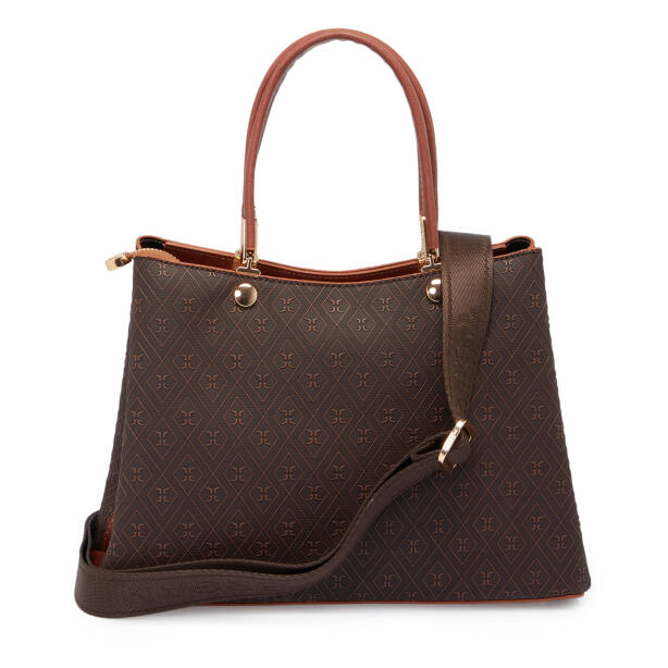 Kahverengi Print Kadın Omuz Çantası - S25K1PR09185-R1P - 3