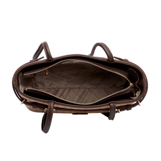 Kahverengi Print Kadın Omuz Çantası - S25K1PR09189-T2E - 4