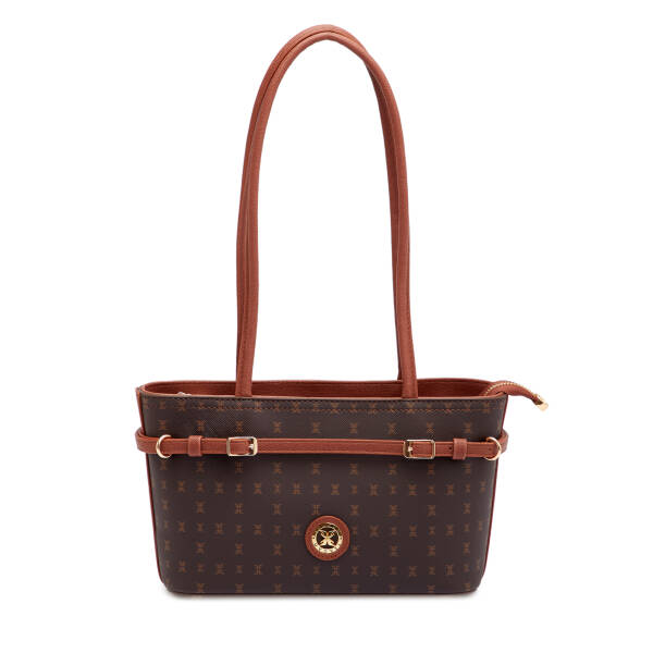 Kahverengi Print Kadın Omuz Çantası - S25K1PR09189-T4J - 1