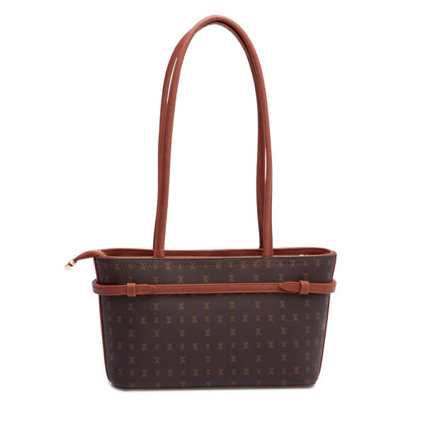 Kahverengi Print Kadın Omuz Çantası - S25K1PR09189-T4J - 3