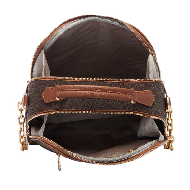 Kahverengi Print Kadın Omuz Çantası - S25Y1PR09165-R9C - 4