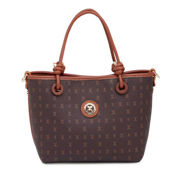 Kahverengi Print Kadın Omuz Çantası - S26K1PR09193-T4J 