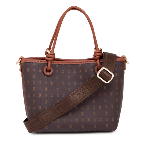 Kahverengi Print Kadın Omuz Çantası - S26K1PR09193-T4J - 3