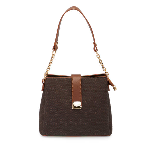 Kahverengi Print Kadın Omuz Çantası - S26Y1PR09178-R9C - 1