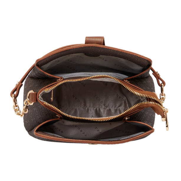 Kahverengi Print Kadın Omuz Çantası - S26Y1PR09178-R9C - 4