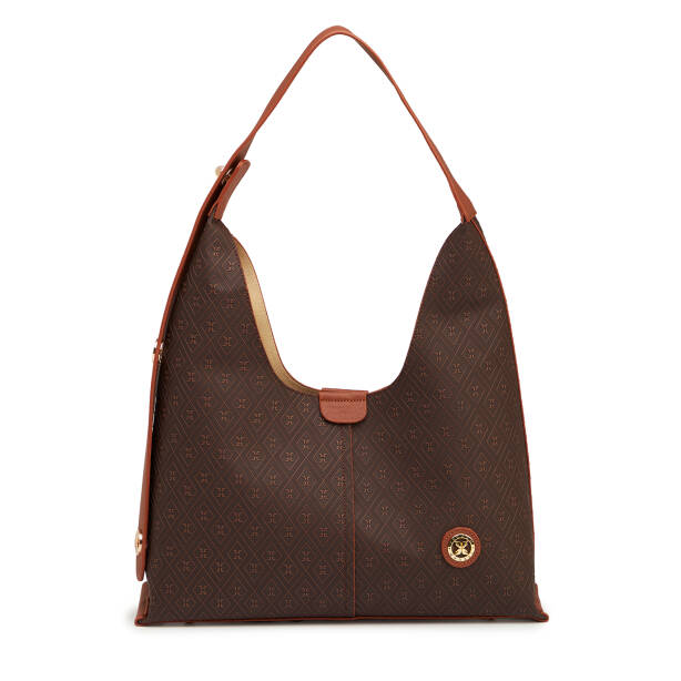 Kahverengi Print Kadın Omuz Çantası - S26Y1PR09191-R9C 