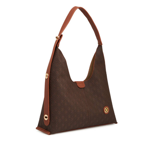 Kahverengi Print Kadın Omuz Çantası - S26Y1PR09191-R9C - 2