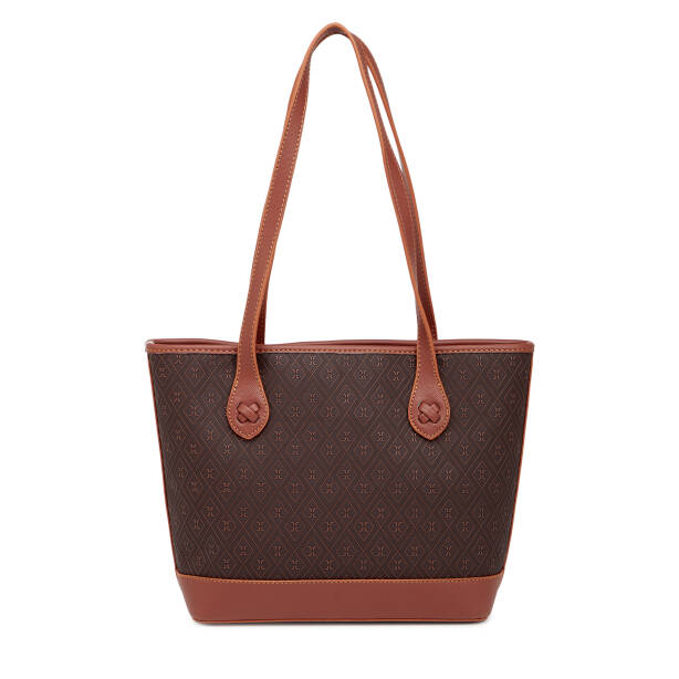 Kahverengi Print Kadın Omuz Çantası - S26Y1PR09194-R9C - 3