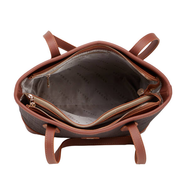 Kahverengi Print Kadın Omuz Çantası - S26Y1PR09194-R9C - 4