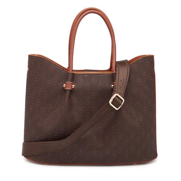 Kahverengi Print Kadın Omuz Çantası - S26Y1PR09195-R9C - 3