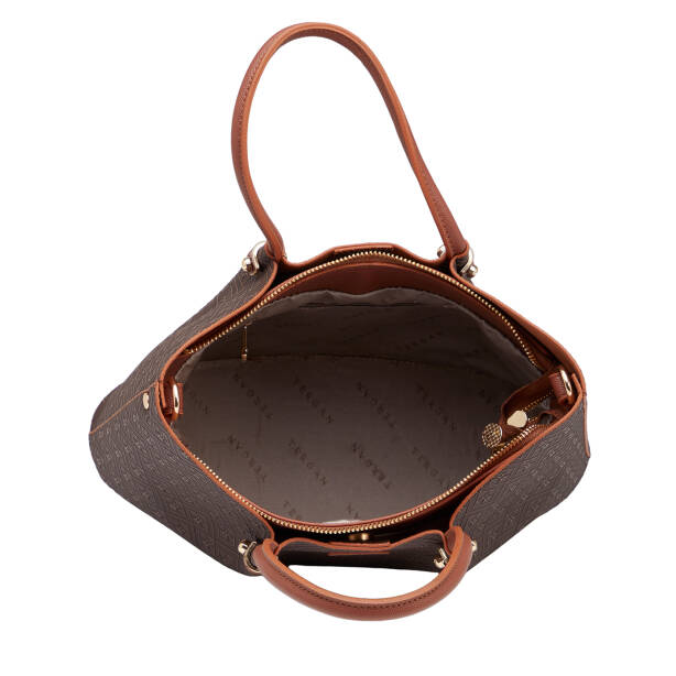 Kahverengi Print Kadın Omuz Çantası - S26Y1PR09195-R9C - 4