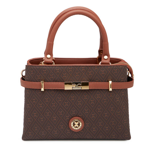 Kahverengi Print Kadın Omuz Çantası - S26Y1PR09196-R9C - 1