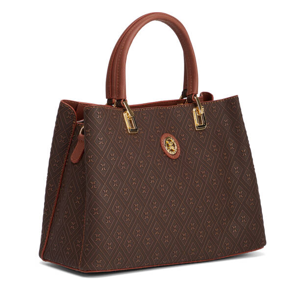 Kahverengi Print Kadın Omuz Çantası - S26Y1PR09206-R9C - 2
