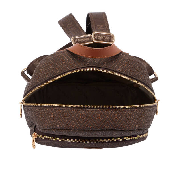 Kahverengi Print Kadın Sırt Çantası - S1SR00079603-R9C - 4