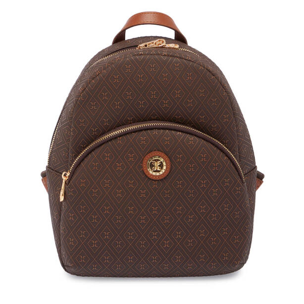 Kahverengi Print Kadın Sırt Çantası - S1SR00079603-R9C 