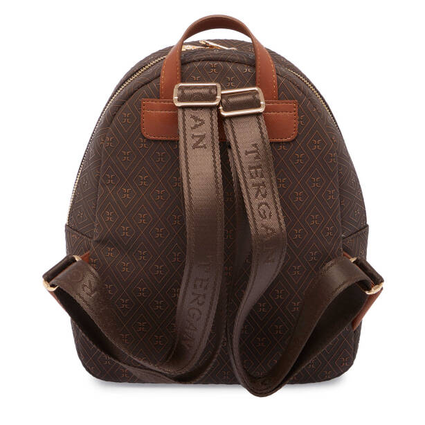 Kahverengi Print Kadın Sırt Çantası - S1SR00079603-R9C - 3