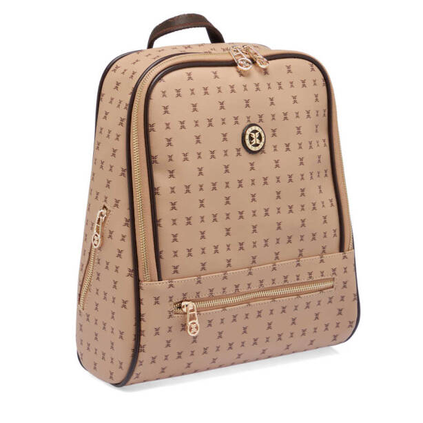 Kahverengi Print Kadın Sırt Çantası - S1SR00079606-T2E - Tergan