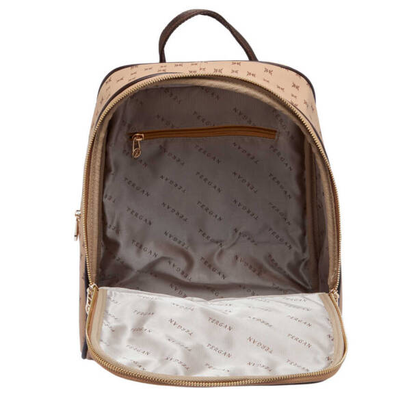 Kahverengi Print Kadın Sırt Çantası - S1SR00079606-T2E - Tergan