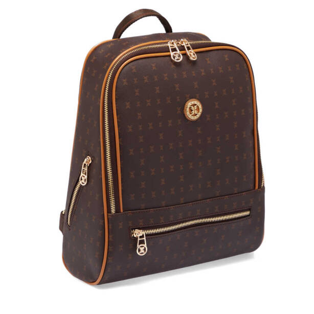 Kahverengi Print Kadın Sırt Çantası - S1SR00079606-T4J - 2