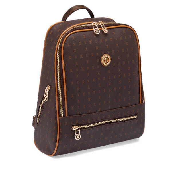 Kahverengi Print Kadın Sırt Çantası - S1SR00079606-T4J - 2
