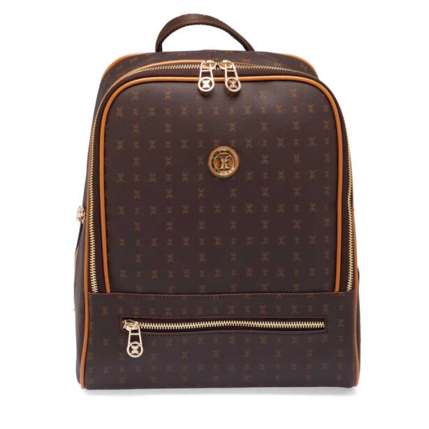 Kahverengi Print Kadın Sırt Çantası - S1SR00079606-T4J 