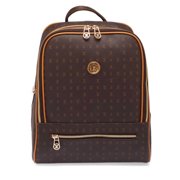 Kahverengi Print Kadın Sırt Çantası - S1SR00079606-T4J - 1