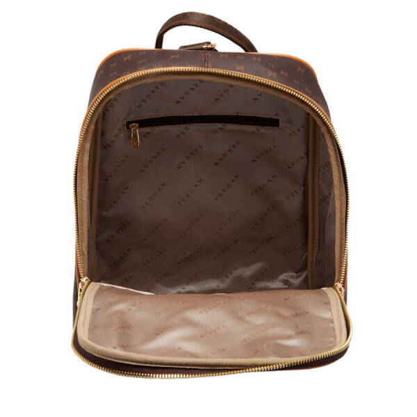 Kahverengi Print Kadın Sırt Çantası - S1SR00079606-T4J - 4