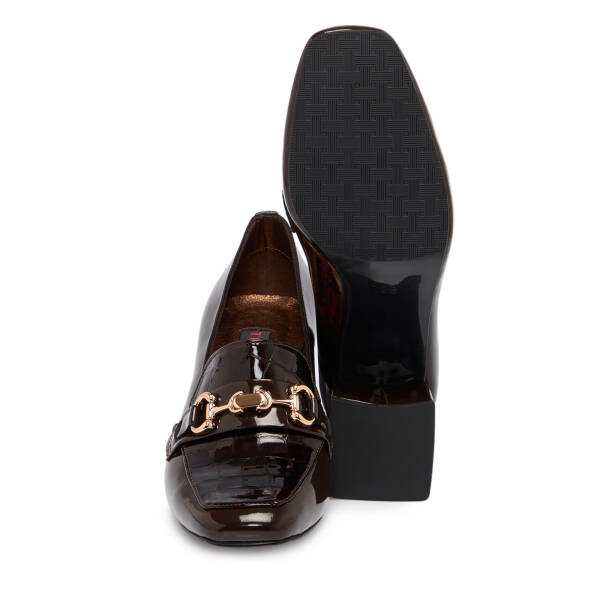 Kahverengi Rugan Deri Kadın Makosen - K25S1AY68215-C88 - 4