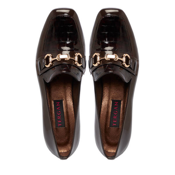 Kahverengi Rugan Deri Kadın Makosen - K25S1AY68215-C88 - 5