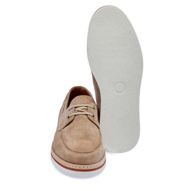 Kahverengi Süet Deri Erkek Casual Ayakkabı - E24I1AY56642-P13 - 4