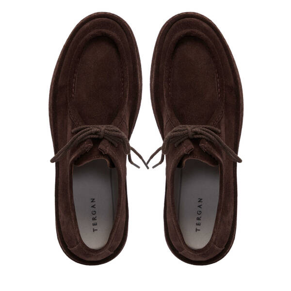 Kahverengi Süet Deri Erkek Casual Ayakkabı - E24S1AY57000-B85 - 5