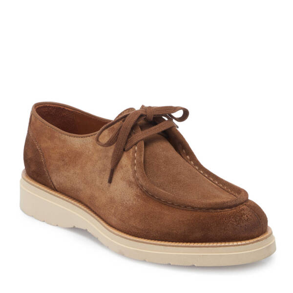 Kahverengi Süet Deri Erkek Casual Ayakkabı - E25I1AY57352-K58 - 1