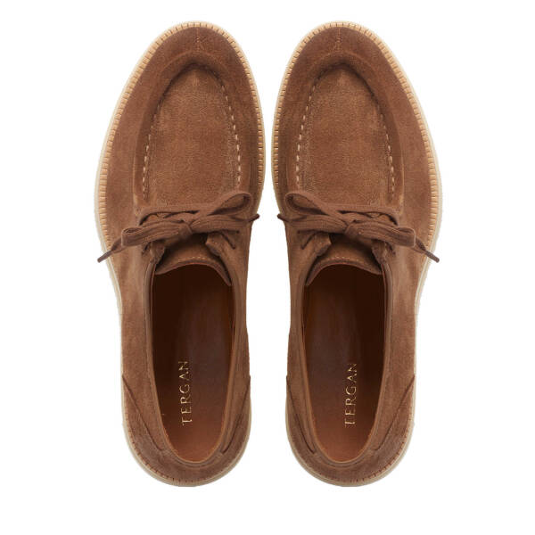 Kahverengi Süet Deri Erkek Casual Ayakkabı - E25I1AY57352-K58 - 5