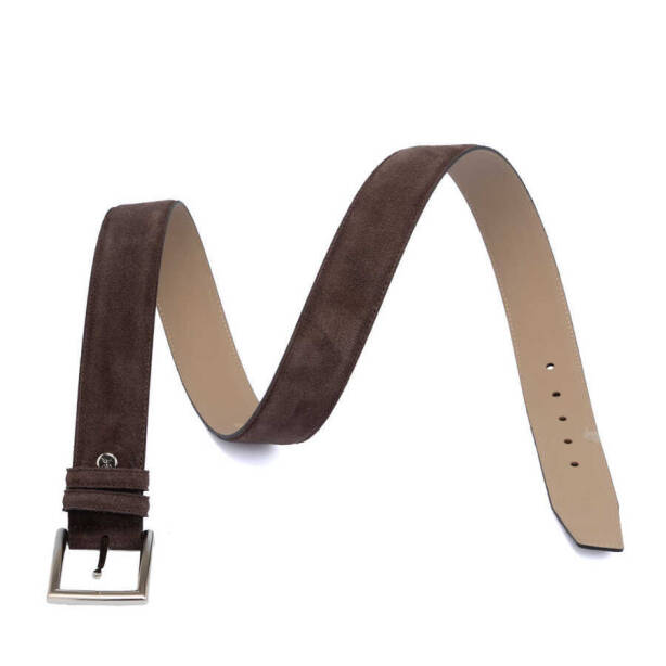 Kahverengi Süet Deri Erkek Kemer - S1EK00000306-B85 - 2