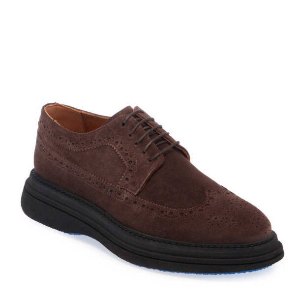 Kahverengi Süet Deri Erkek Klasik Ayakkabı - E24S1AY56999-B85 - 1