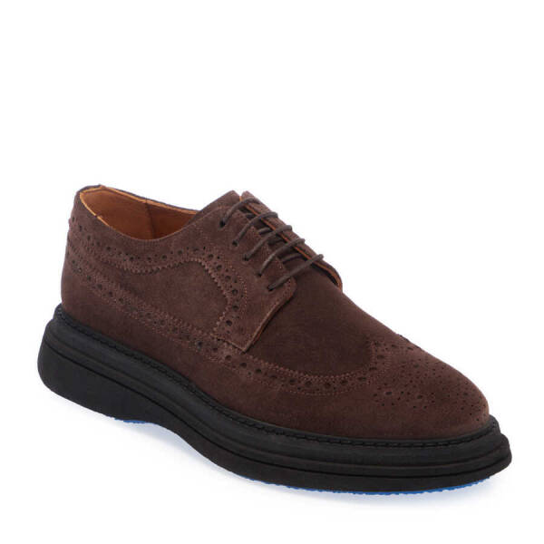 Kahverengi Süet Deri Erkek Klasik Ayakkabı - E24S1AY56999-B85 - 1